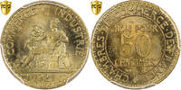 Frankreich 50 Centimes Chambre de commerce, Paris, Aluminum-Bronze -