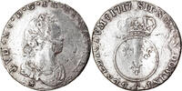 Frankreich 1/10 Écu vertugadin Münze, Louis XV, Caen, S, Silber -