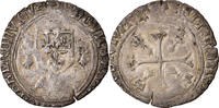 Frankreich Douzain au porc-épic de Bretagne Münze, Louis XII, Nantes -