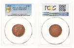 Straits Settlements 1/2 Cent Münze, Victoria, PCGS, MS64BN, UNZ+ -