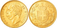 Italien 50 Lire Umberto I, Rome, Gold, PCGS, Friedberg:19, KM:25 -