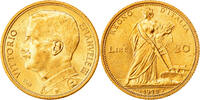Italien 20 Lire Vittorio Emanuele III, Rome, Gold, PCGS -