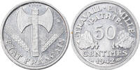 Frankreich 50 Centimes Münze, Bazor, Paris, ESSAI, UNZ+, Aluminium -