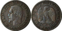 Frankreich Centime Münze, Napoleon III, Lyon, S+ -