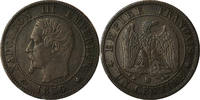 Frankreich Centime Münze, Napoleon III, Strasbourg, S+ -