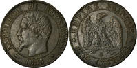 Frankreich 5 Centimes Münze, Napoleon III, Strasbourg, SS -