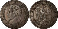 Frankreich 2 Centimes Münze, Napoleon III, Strasbourg, SS -