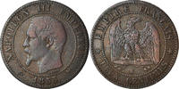 Frankreich 2 Centimes Münze, Napoléon III, Rouen, S -