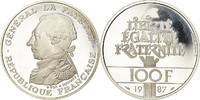 Frankreich 100 Francs Münze, Proof, STGL, Silber, KM:962a, Gadoury:902 -
