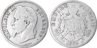 Frankreich 2 Francs Münze, Napoleon III, Paris, S -