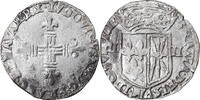 Frankreich 1/4 Ecu Münze, Louis XIII, 1/4 Écu de Navarre, Saint Palais, S+ -