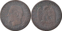 Frankreich 5 Centimes Münze, Napoleon III, Lyon, SGE+ -