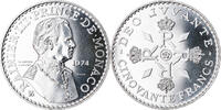 Monaco 50 Francs Münze, ESSAI, STGL, Silber, KM:E66, Gadoury:MC162 -