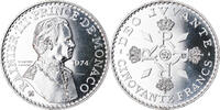 Monaco 50 Francs Münze, ESSAI, STGL, Silber, KM:E66, Gadoury:MC162 -