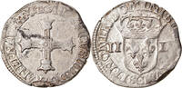 Frankreich 1/4 Ecu 1607 Saint Lô Münze, Henri IV, Saint Lô, S+, Silber