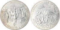 Frankreich 100 Francs Münze, Libération de Paris, VZ, Silber -