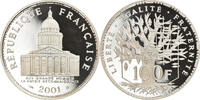 Frankreich 100 Francs Münze, Panthéon, Paris, Proof, STGL, Silber -