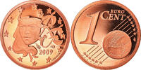 Frankreich Euro Cent Paris, Proof, STGL, Copper Plated Steel, Gadoury:1 -