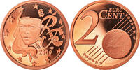 Frankreich 2 Euro Cent Paris, Proof, STGL, Copper Plated Steel -