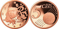 Frankreich 5 Euro Cent Paris, Proof, STGL, Copper Plated Steel -