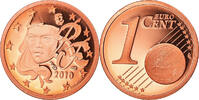 Frankreich Euro Cent Paris, Proof, STGL, Copper Plated Steel, Gadoury:1 -