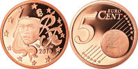 Frankreich 5 Euro Cent Paris, Proof, STGL, Copper Plated Steel -