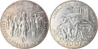 Frankreich 100 Francs Münze, Libération de Paris, SS+, Silber -