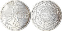 Frankreich 15 Euro Semeuse, VZ+, Silber -