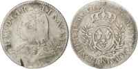 Frankreich 24 Sols, 1/5 ECU Münze, Louis XV, 1/5 Écu aux branches d'olivier -