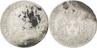 Frankreich 24 Sols, 1/5 ECU Münze, Louis XV, 1/5 Écu aux branches d'olivier -
