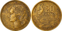 Frankreich 20 Francs Münze, Guiraud, Beaumont - Le Roger, SS -