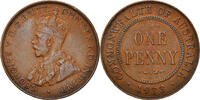 Australien Penny Münze, George V, SS, Bronze, KM:23 -