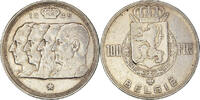Belgien 100 Francs, 100 Frank Münze, Régence Prince Charles, SS -