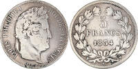 Frankreich 5 Francs Münze, Louis-Philippe, Lille, S, Silber, KM:749.13 -