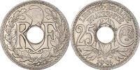 Frankreich 25 Centimes Münze, Lindauer, Souligné, VZ, Nickel, KM:867 -