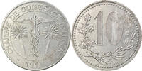 Algeria 10 Centimes Münze, Chambre de Commerce, Alger, SS+, Aluminium -