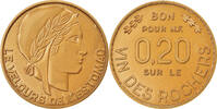 Frankreich 0.20 Franc Münze, Vin des Rochers, Le Velours de l'Estomac, Paris -