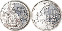 Belgien 10 Euro Justus Lipsius, UNZ, Silber, KM:255 -