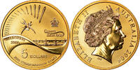 Australien 5 Dollars Münze, Elizabeth II, Queen's Baton Relay, UNZ+ -