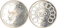 Frankreich 100 Francs-15 Ecus Münze, Jean Monnet, Proof, STGL, Silber -