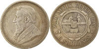 Südafrika 2 Shillings Münze, S+, Silber, KM:6 -