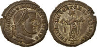 Follis Münze, Maximinus II, Carthage, Rare, SS+, Bronze, RIC:40b -