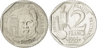 Frankreich 2 Francs Münze, Pasteur, UNZ, Nickel, KM:1119, Gadoury:549 -