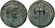 Hemiassarion Münze, Lydia, Thyateira, Nero, SS+, Bronze, RPC:2381 -