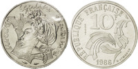 Frankreich 10 Francs Münze, STGL, Nickel, KM:E132, Gadoury:824 -