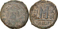 Follis Münze, Maurice Tiberius, Antioch, S, Kupfer, Sear:533 -