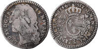 Frankreich 1/10 Écu au bandeau Münze, Louis XV, Montpellier, S, Silber -