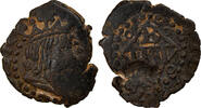 Spanien Dinero Münze, Philip III, Bañolas, Countermark, S+ -