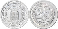 Algeria 25 Centimes Münze, Chambre de Commerce, Oran, UNZ, Aluminium -