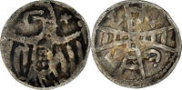 Belgien Denarius Münze, BRABANT, Henri II & Henri III, Uncertain Mint, S+ -
